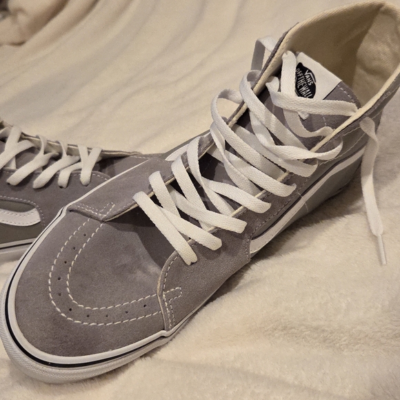 Vans Sk8 Hi Tapered Drizzle Gray Classic Hi-Tops 11.5 - Picture 2 of 16